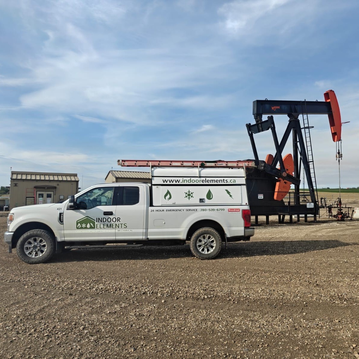Indoor Elements Mechanical Truck at Commercial Well Site